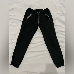 JAANU petite black cargo scrub bottoms